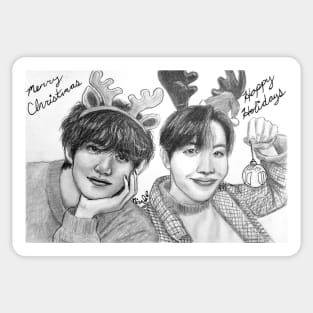 Merry Xmas & Happy Holidays Vhope Sticker